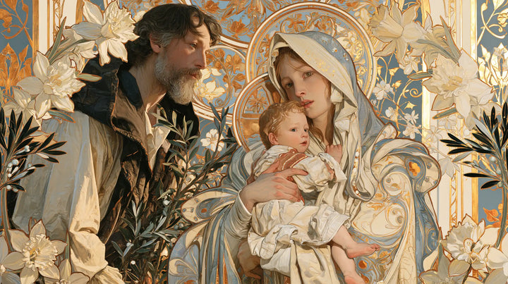 The Holy Family - Sacred Art Nouveau · Landscape n° 3