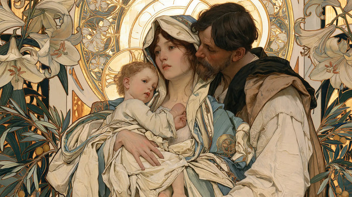 The Holy Family — The Kiss Among the Lilies