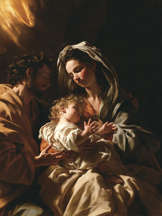 The Holy Family — The Cradle in Bronze Folds