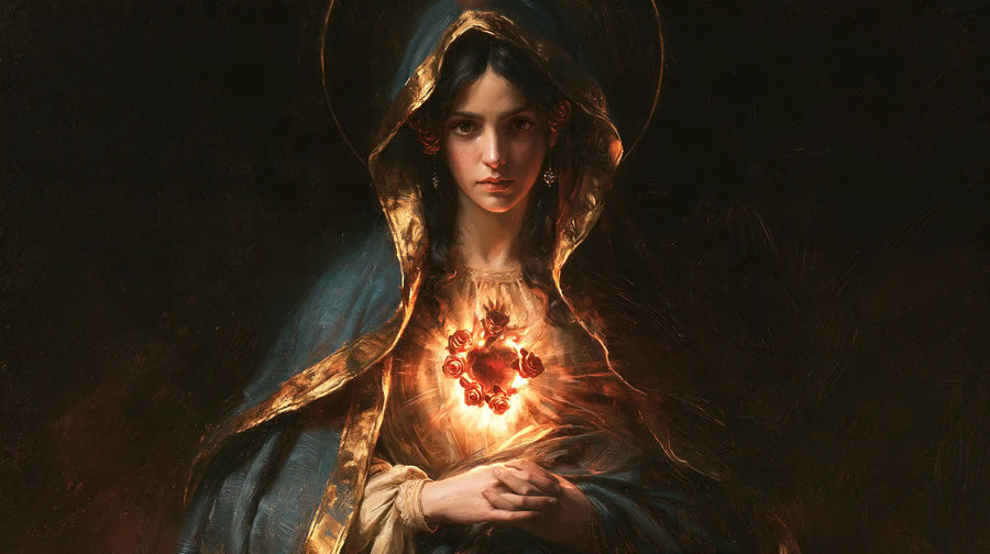 Immaculate Heart of Mary - Black and Gold · Landscape n° 19