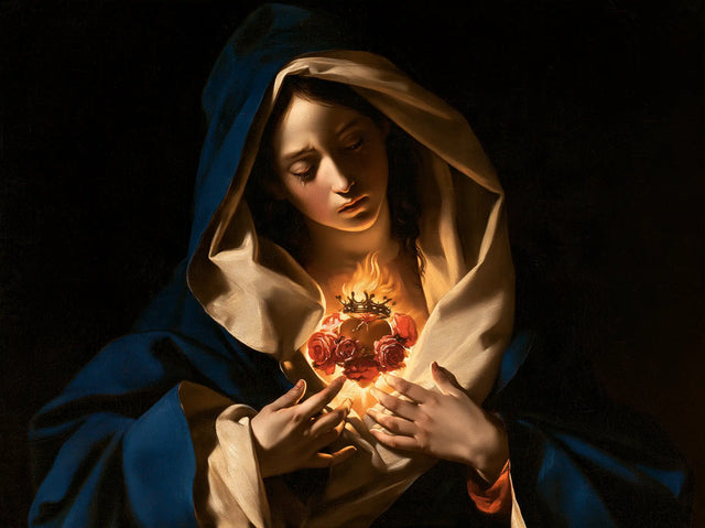 Immaculate Heart of Mary - Caravaggio Tenebrism · Landscape n° 4