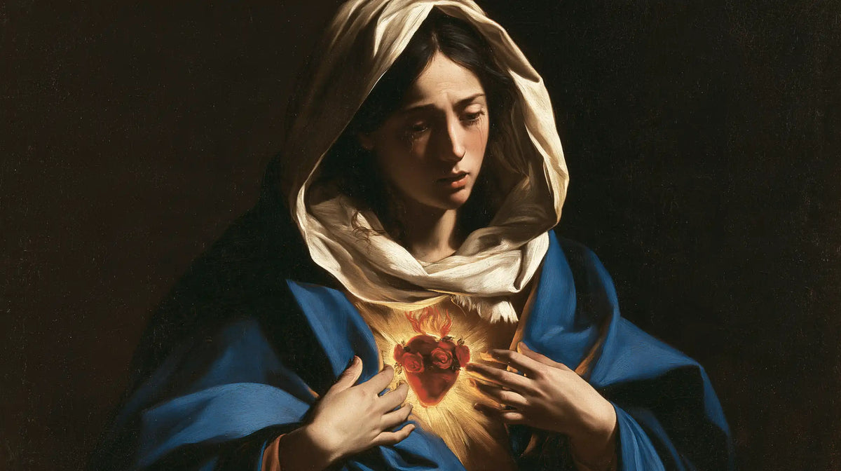 The Immaculate Heart of Mary — The Heart Within the Folded Veil