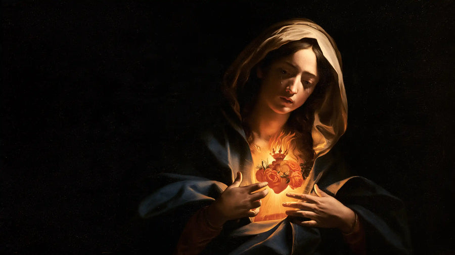Immaculate Heart of Mary - Caravaggio Tenebrism · Landscape n° 18