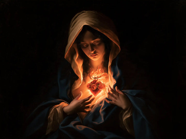 Immaculate Heart of Mary - Caravaggio Tenebrism · Landscape n° 22