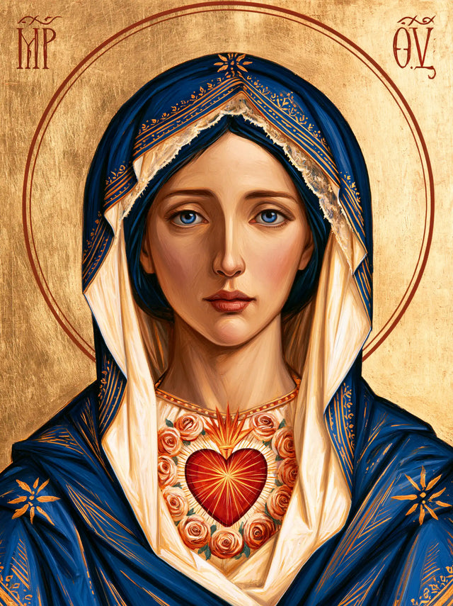 Immaculate Heart of Mary - Contemporary Byzantine · Portrait n° 12