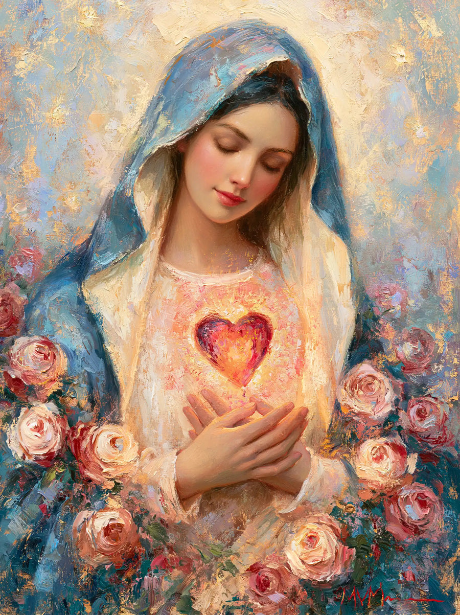 Immaculate Heart of Mary - Impressionist · Portrait n° 11
