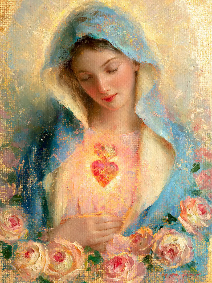 Immaculate Heart of Mary - Impressionist · Portrait n° 12