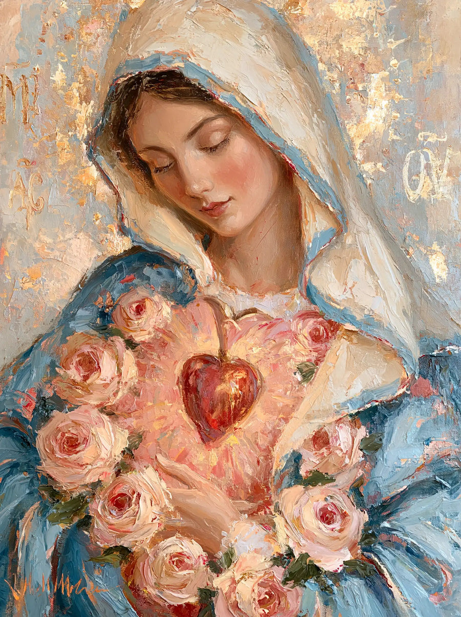 Immaculate Heart of Mary - Impressionist · Portrait n° 14