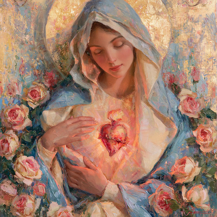 The Immaculate Heart of Mary — The Gesture Above the Ember