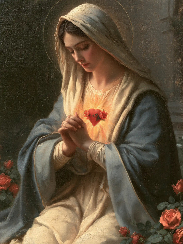 The Immaculate Heart of Mary — Prayer in the Coral Rose Garden