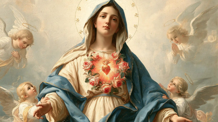 Immaculate Heart of Mary - Mary Surrounded by Angels · Landscape n° 16