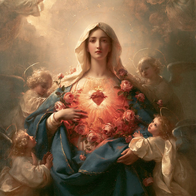 Immaculate Heart of Mary - Mary Surrounded by Angels · Square n° 5