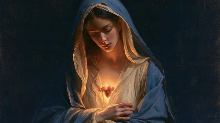 Immaculate Heart of Mary - Midnight Blue Chiaroscuro · Landscape n° 10