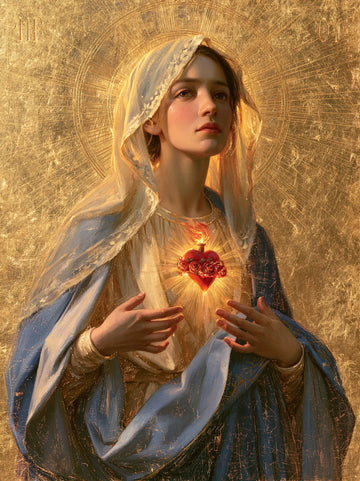 Immaculate Heart of Mary - Sacred Gold · Portrait n° 30