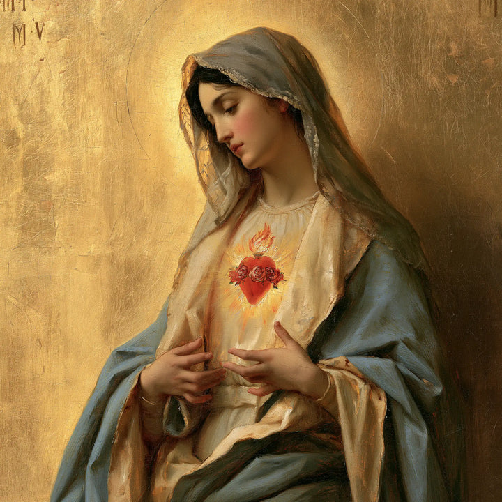 Immaculate Heart of Mary - Sacred Gold · Square n° 4