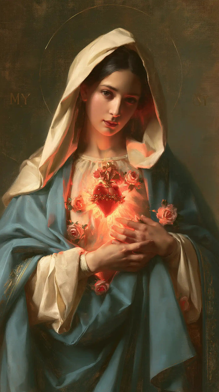 Immaculate Heart of Mary - Sacred Maternal Tenderness · Portrait n° 2