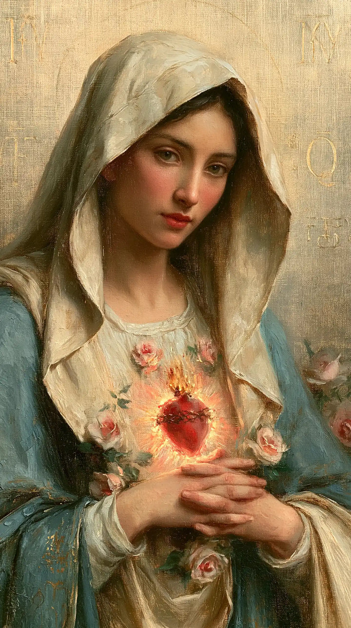 Immaculate Heart of Mary - Sacred Maternal Tenderness · Portrait n° 4