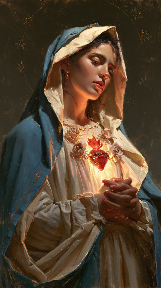 Immaculate Heart of Mary - Sacred Maternal Tenderness · Portrait n° 6
