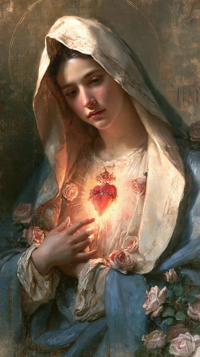 Immaculate Heart of Mary - Sacred Maternal Tenderness · Portrait n° 7