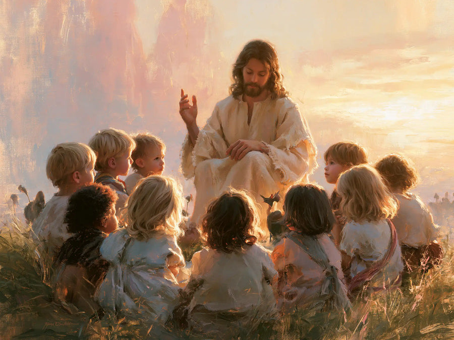 Jesus and the Children - Jesus and the Children at Dawn · Landscape n° 3