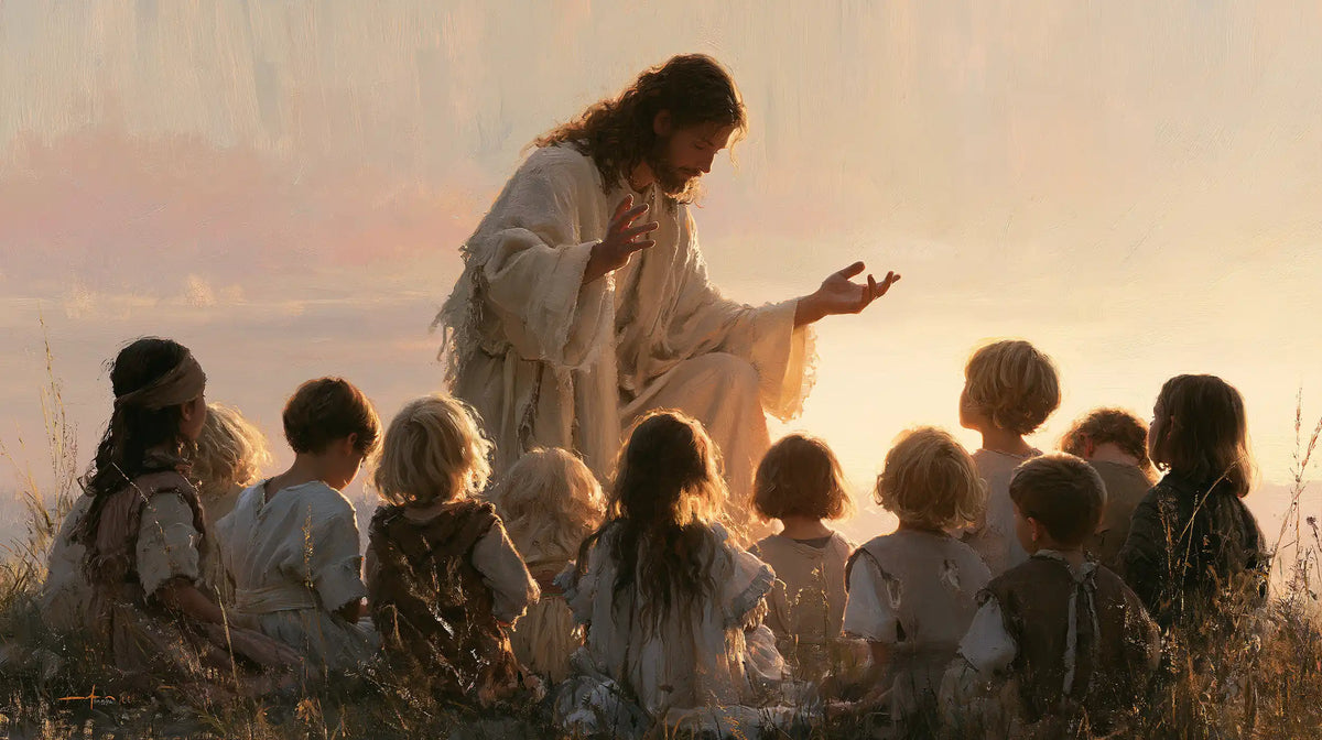 Jesus and the Children - Jesus and the Children at Dawn · Landscape n° 8
