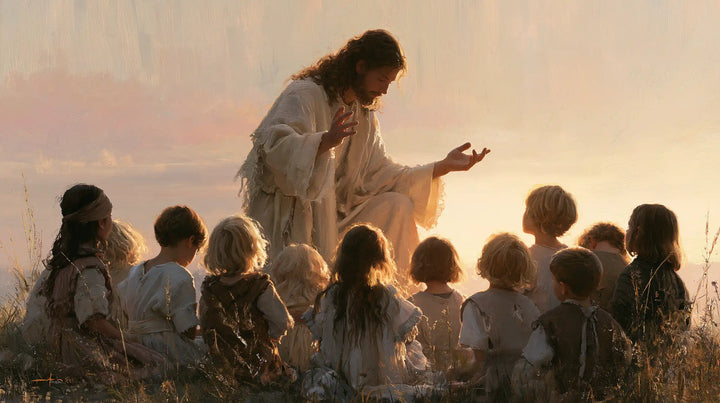Jesus and the Children - Jesus and the Children at Dawn · Landscape n° 8