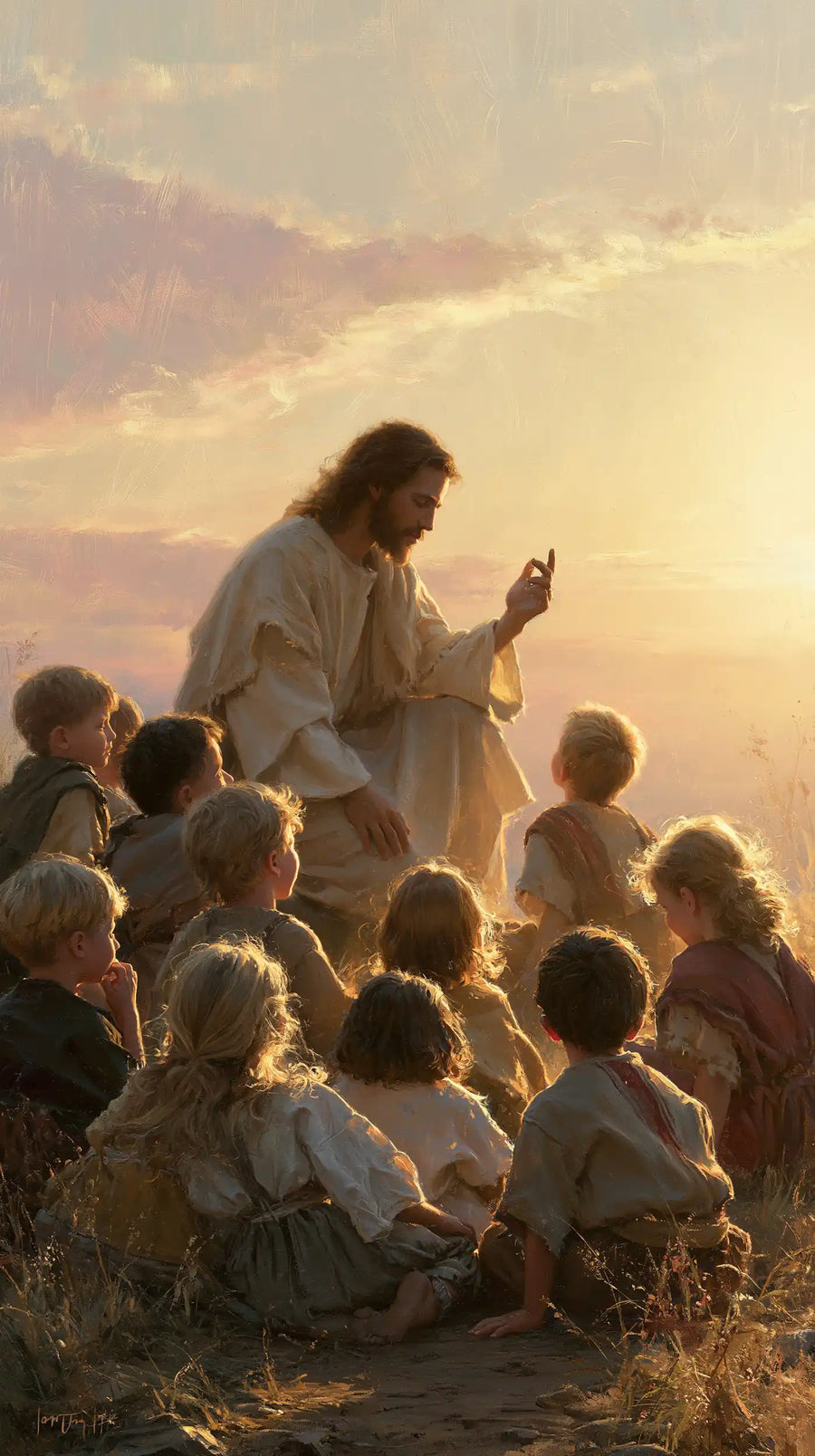 Jesus and the Children - Jesus and the Children at Dawn · Portrait n° 3