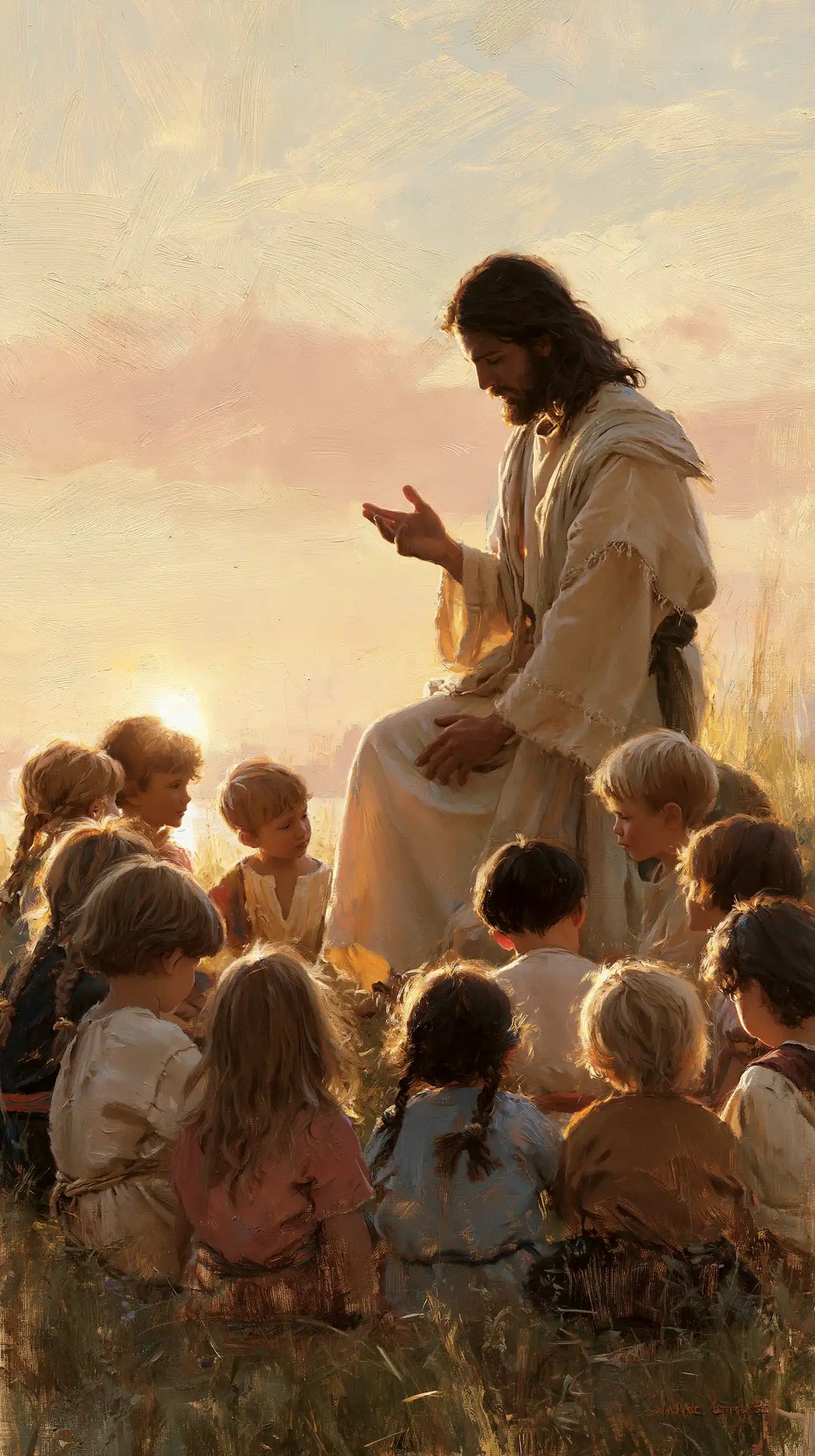 Jesus and the Children - Jesus and the Children at Dawn · Portrait n° 4