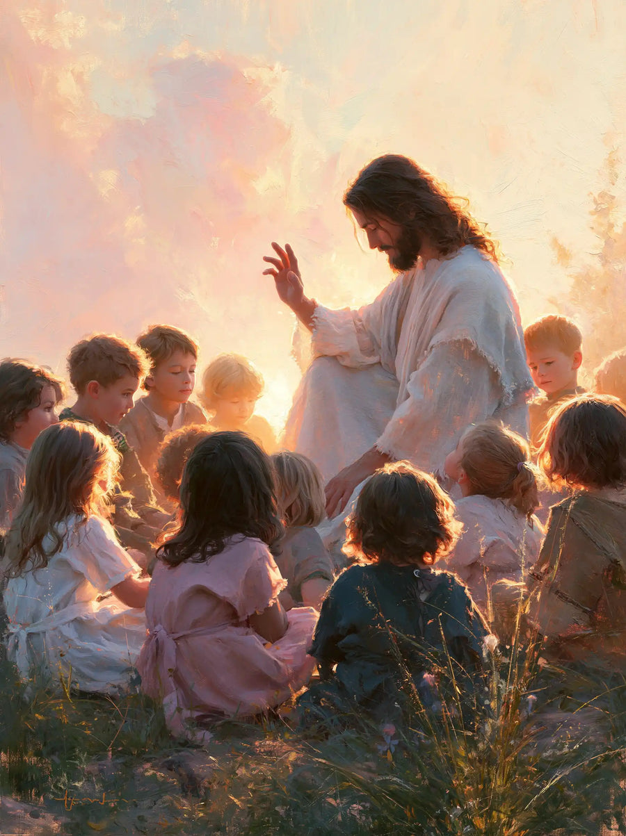 Jesus and the Children - Jesus and the Children at Dawn · Portrait n° 16
