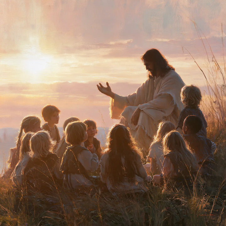 Jesus and the Children - Jesus and the Children at Dawn · Square n° 6