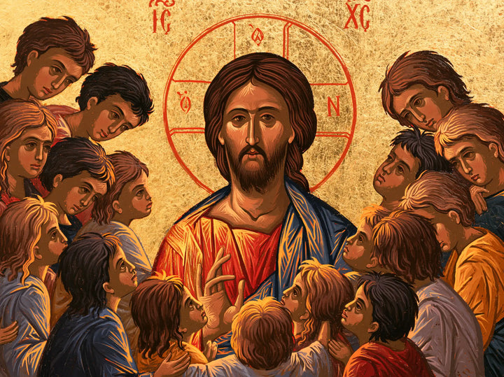 Jesus and the Children - Contemporary Byzantine · Landscape n° 2