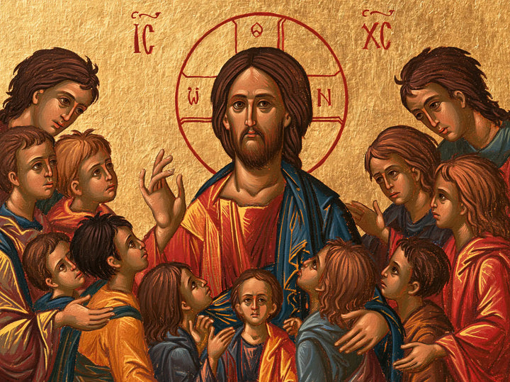 Jesus and the Children - Contemporary Byzantine · Landscape n° 5