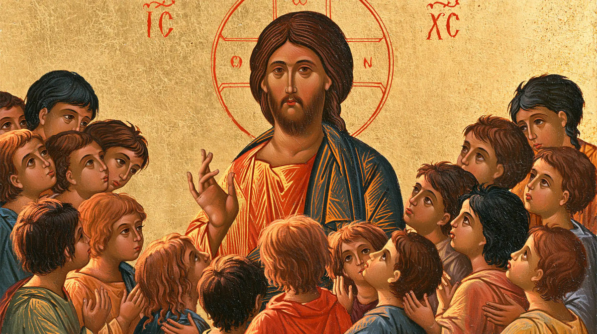 Jesus and the Children - Contemporary Byzantine · Landscape n° 11