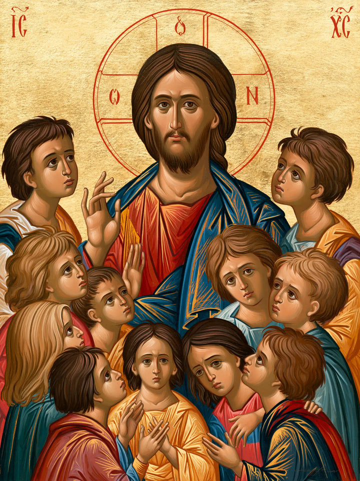 Jesus and the Children - Contemporary Byzantine · Portrait n° 10