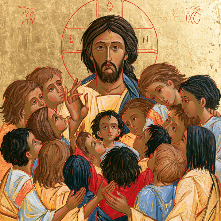 Jesus and the Children - Contemporary Byzantine · Square n° 4