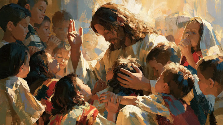 Jesus and the Children - Expressionist · Landscape n° 11