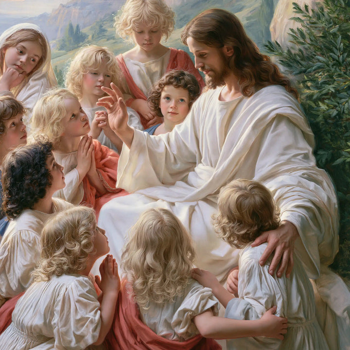 Jesus and the Children - Florentine Renaissance · Square n° 7