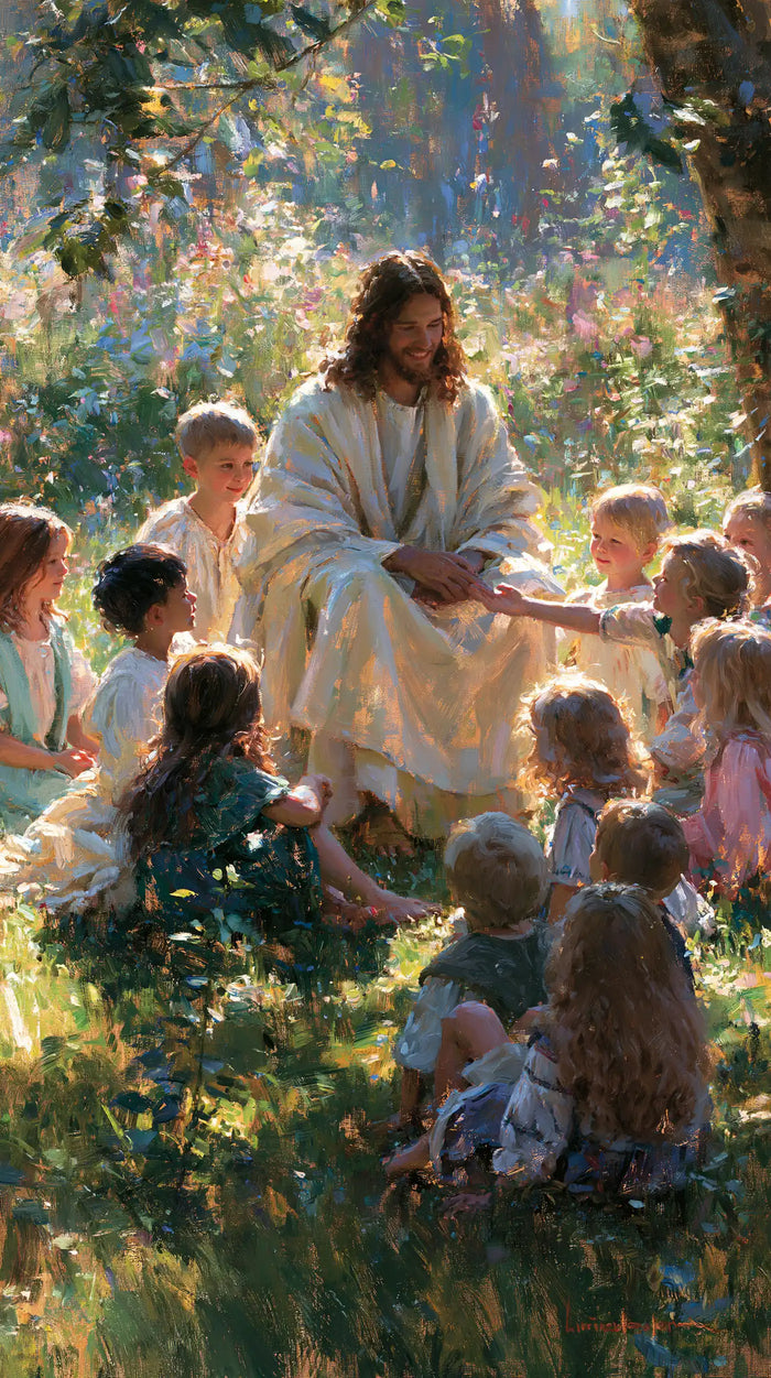Jesus and the Children — The Clearing beneath the Great Tree