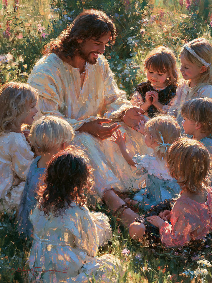 Jesus and the Children - Impressionist · Portrait n° 15