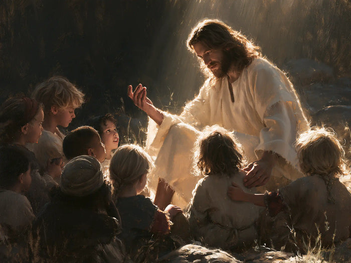 Jesus and the Children — Gold at the Edge of Silence