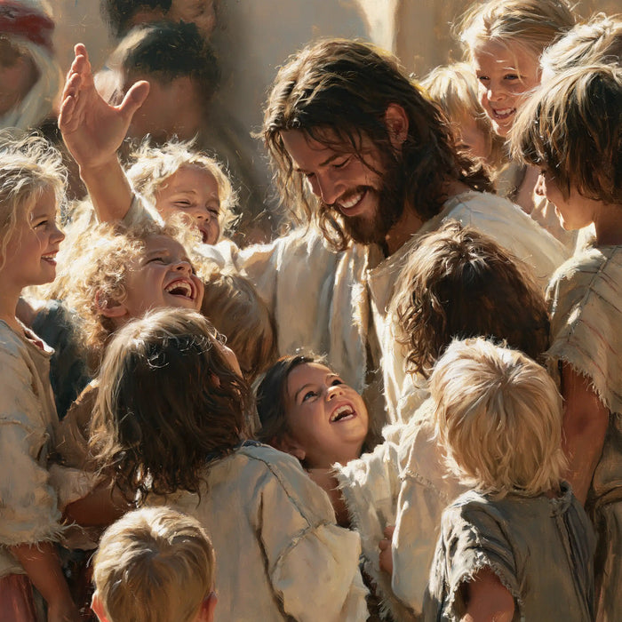 Jesus and the Children — The Child with Uplifted Eyes
