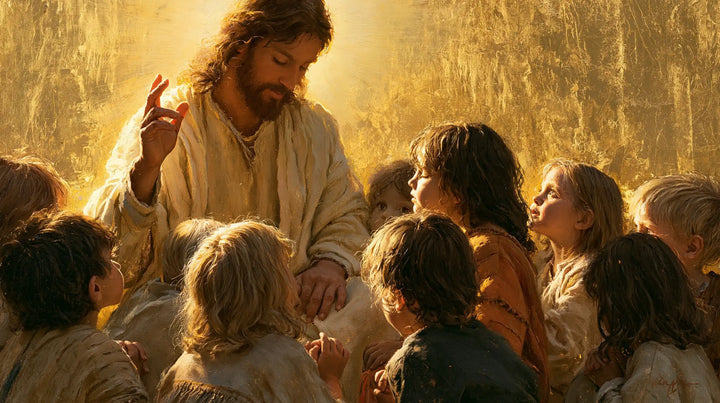 Jesus and the Children - Sacred Gold · Landscape n° 15