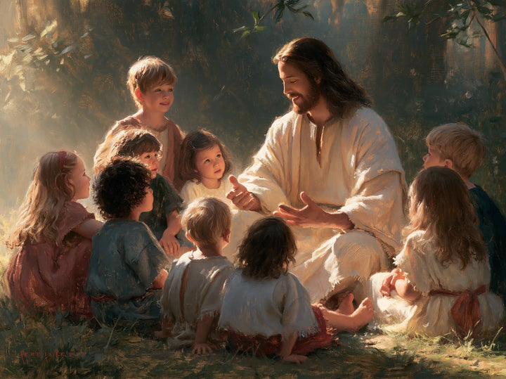 Jesus and the Children - Innocence as a Sacred Symbol · Landscape n° 3