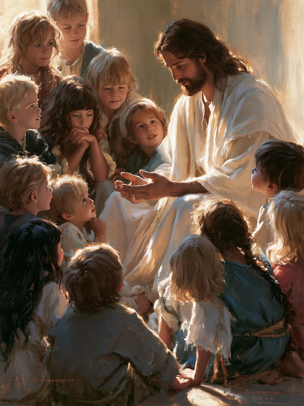 Jesus and the Children - Innocence as a Sacred Symbol · Portrait n° 11