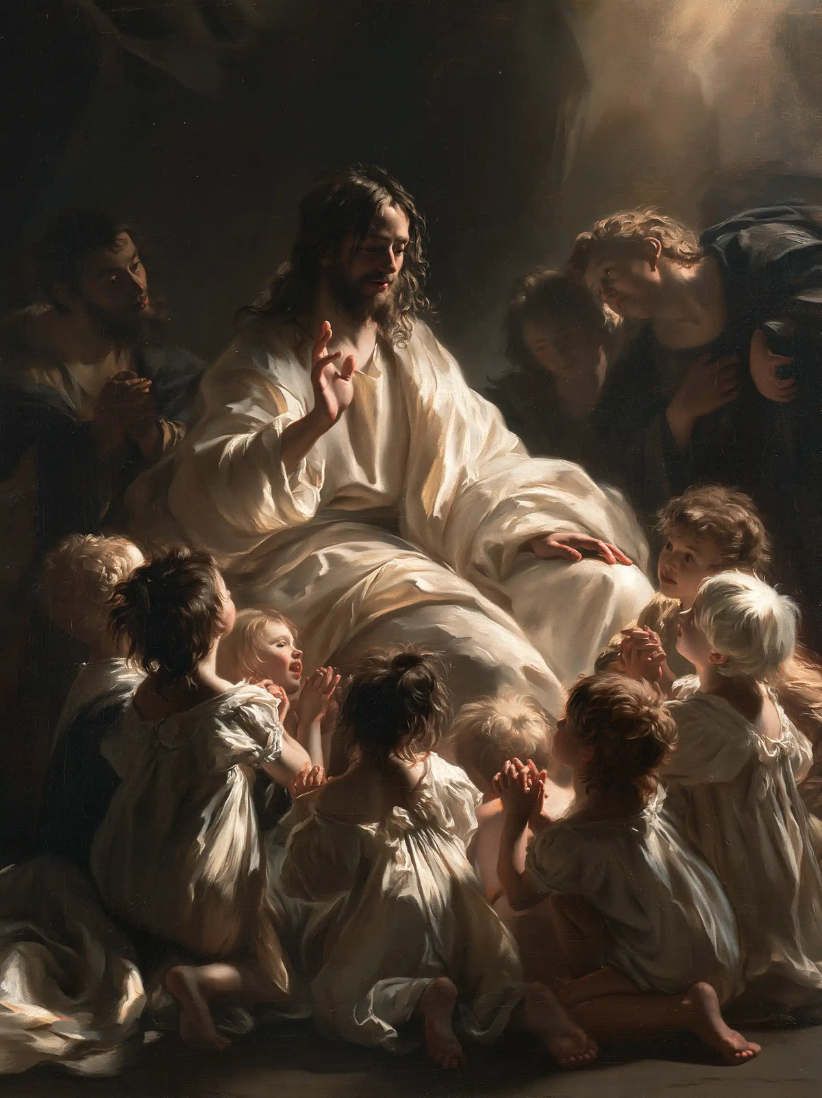 Jesus and the Children — The Humble Throne of Open Arms