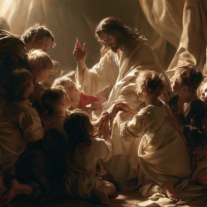 Jesus and the Children - Theatrical Baroque · Square n° 2