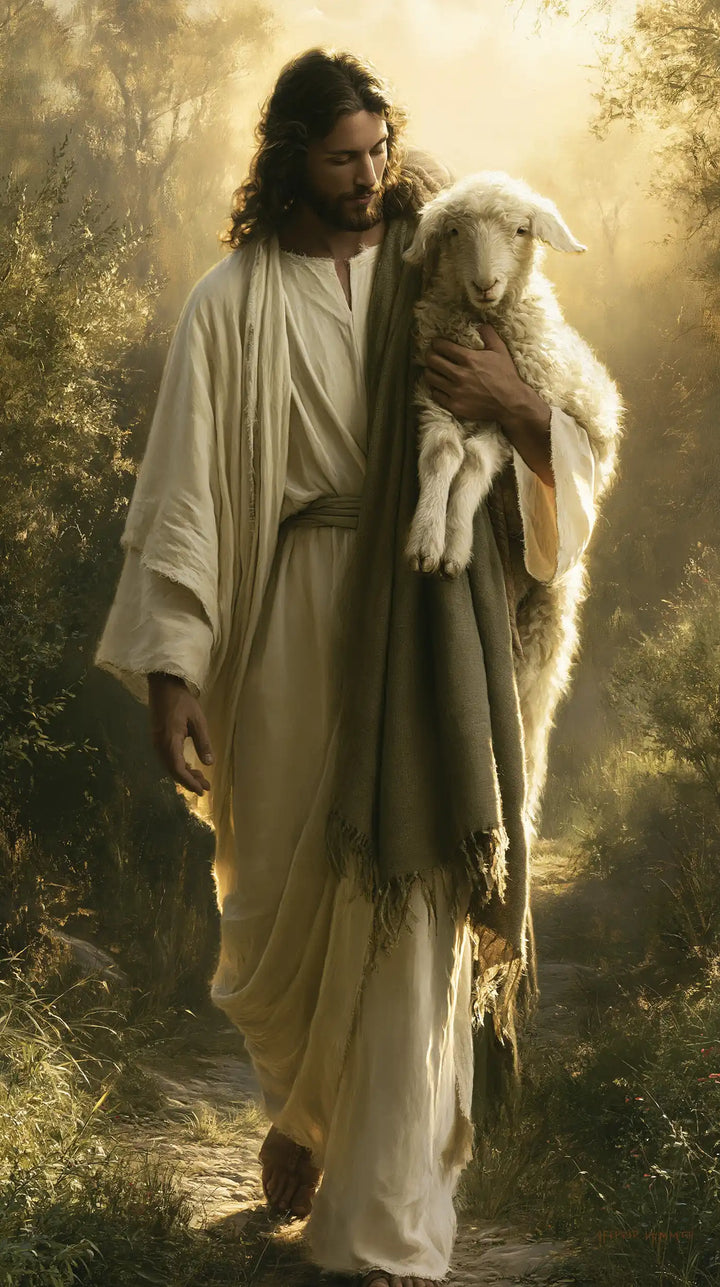Jesus and the Lamb - Biblical Cinema · Portrait n° 3