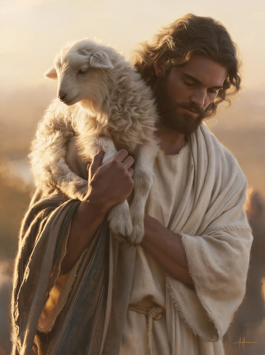 Jesus and the Lamb - Biblical Cinema · Portrait n° 13