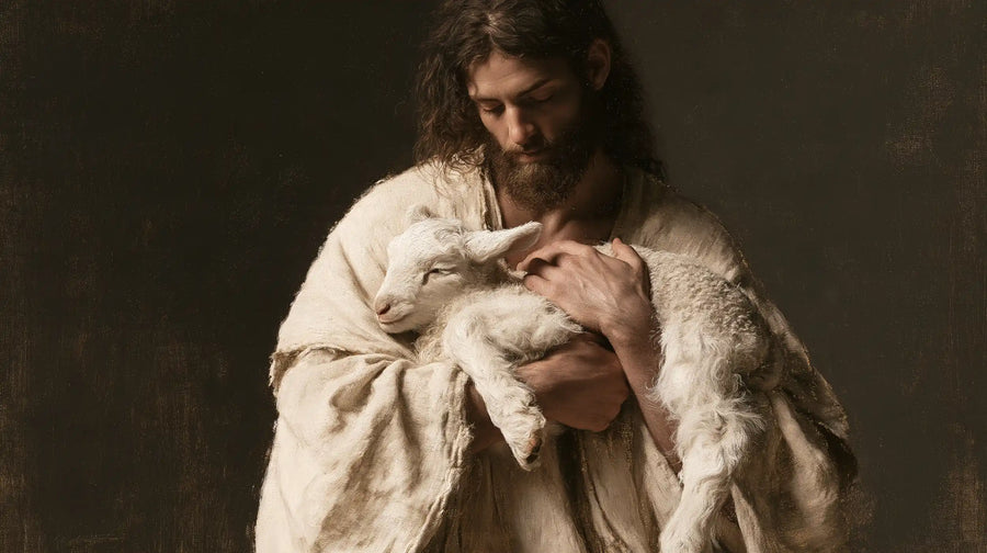 Jesus and the Lamb - Contemporary Minimalism · Landscape n° 12