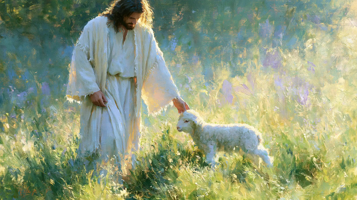 Jesus and the Lamb — The Meeting in the Flowering Mist